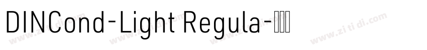 DINCond-Light Regula字体转换
